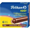 Cartucce d'inchiostro Pelikan 4001 TP/6, marrone brillante Anteprima dell’immagine prodotto 3