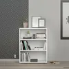 Scaffale - bianco - 89 x 113 cm - con 3 scomparti Anteprima dell’immagine prodotto 4