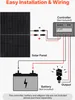 VEVOR Monokristalline Solarmodule 400 W, 2er-Pack, PV-Modul Produktbild-Vorschau 3