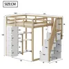 Flieks Etagenbett 140x200cm mit Schubladen, Hochbett Produktbild-Vorschau 4