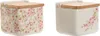 Solnička s víčkem Home ESPRIT White Pink Purple Bamboo 750 Náhled obrázku produktu 1