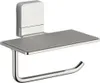 A toilet paper holder with a shelf, mounted on a white background. Náhled obrázku produktu
