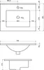 Sapho Slim - Lavabo 765x470 mm, con sfioratore, foro per Anteprima dell’immagine prodotto 7