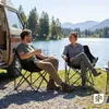 Chaise de camping Epifit GO300 noire, pliable, pour Voir les images du produit 4