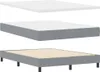 vidaXL Boxspringbett mit Kopfteil Hellgrau 160 x 200 cm Produktbild-Vorschau 5