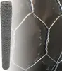 A close-up view of a roll of galvanized hexagonal wire mesh, showing the twisted wire construction. Produktbild-Vorschau