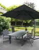 Lesli Living Ampelschirm "Virgo Flex" Grey 3x3m Produktbild-Vorschau 8