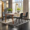 ProximaX Esszimmerstühle mit Samt-Bezug 4er Set, Grau - Produktbild-Vorschau 4