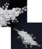 Braut Hochzeit Haarnadeln Silber Blume Haarspangen Perle Produktbild-Vorschau 8
