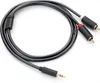 Ugreen Audio-Kabel 3.5mm Minijack zu 2RCA 2m Grau Produktbild-Vorschau 2