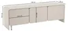 Selsey Lummo – TV-Lowboard 3-türig, 156 cm, kaschmirgrau Produktbild-Vorschau 5
