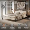 ML-Design Polsterbett 160x200 cm Beige Doppelbett mit Produktbild-Vorschau 2