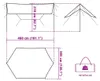 vidaXL Tarp niebieski 460x305x210 cm wodoodporny Podgląd zdjęcia produktu 7