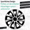 Kołpaki 13" EXTRA DRIFT srebrne/czarne zestaw 4 sztuk 13" Podgląd zdjęcia produktu 3