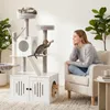 FCH Katzenbaum mit Katzenklo Schrank, 135 cm hoch, mit Produktbild-Vorschau 3