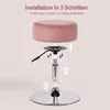 Duhome Drehhocker Höhenverstellbar Schminkhocker aus Samt Produktbild-Vorschau 6