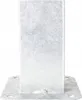 A galvanized metal post anchor with a square base and a vertical post holder. Produktbild-Vorschau