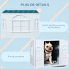 PawHut Niche d'extérieur en PP blanc pour chiens de petite Voir les images du produit 6