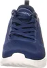 A close-up front view of a blue Skechers sneaker. Anteprima dell’immagine prodotto
