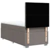 Schlichtes Boxspringbett mit Matratze - Taupe 90x200 cm Produktbild-Vorschau 7