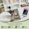 COSTWAY toaletka z lustrem LED i 3-kolorowym oświetleniem, Podgląd zdjęcia produktu 6