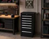 Werkzeugschrank schwarz, schmal, 7 Schubladen Produktbild-Vorschau 5