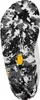 The sole of a white shoe with a camouflage-like pattern and a yellow Vibram logo. Náhled obrázku produktu