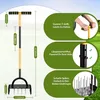 Rasenlüfter 2-in-1 manuell - Gartenkralle mit 24 Spikes für Produktbild-Vorschau 3