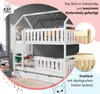 KEF Noah Etagenbett Kinder Holz Kinderbett für Zwei Kinder Produktbild-Vorschau 2