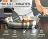 DIVORY Edelstahlpfanne 32cm – Ohne PTFE - unbeschichtete Produktbild-Vorschau 2