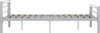 vidaXL Bettgestell Grau und Weiß Metall 120x200 cm Produktbild-Vorschau 3