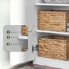 SoBuy Vysoká skříň Úložný nábytek s 4 dveřmi Bílá Náhled obrázku produktu 8