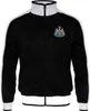A black and white track jacket with the Newcastle United FC crest. Produktbild-Vorschau