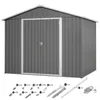 Geräteschuppen Gerätehaus Metall Fundament Gartenhaus Produktbild-Vorschau 9