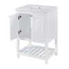 Abrihome 60cm Keramik Waschtisch mit Unterschrank, Produktbild-Vorschau 4
