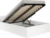 Einzelbett 120x200 OMERYA mit Stauraum - weiß Produktbild-Vorschau 5