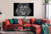MuchoWow® Poster Tiere - Löwe - Schwarz - Weiß - Porträt Produktbild-Vorschau 2