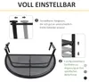Balkonhängetisch halbrund aus Metall – Höhenverstellbarer Produktbild-Vorschau 4