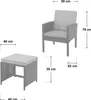 SVITA DENVER Meuble de jardin en poly rotin Ensemble de Voir les images du produit 7