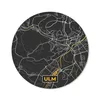 MuchoWow® Mauspad Mousepad Ulm - Gold - Stadtplan - Karte - Produktbild-Vorschau 1