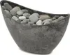 Hohe Pflanzschalen oval 2x 24 cm für draussen schwarz Produktbild-Vorschau 6