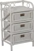 KRINES HOME  Rattan-Kommode mit Schubladen Badregal Korb Produktbild-Vorschau 1
