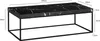 WOHNLING Couchtisch 120x60x38 cm Schwarz Sofatisch in Produktbild-Vorschau 3