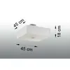 Lampa sufitowa klosz kwadratowy biały 45 x 25 cm LOKKO Podgląd zdjęcia produktu 12