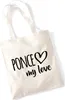 Huuraa Jutebeutel Ponce my love 10 Liter Natural Baumwolle Produktbild-Vorschau 1