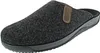 A single gray slipper with a brown accent is shown against a white background. Produktbild-Vorschau