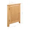 vidaXL Szafka narożna 59x45x80 cm lite drewno dębowe Podgląd zdjęcia produktu 9