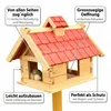 Mucola Vogelhaus Vogelfutterhaus Holz Vogelvilla Produktbild-Vorschau 5