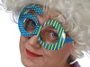 Lunettes de fête pour le 60e anniversaire rayées et à pois Voir les images du produit 1