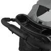 A close-up view of a stroller's handle and tray. Podgląd zdjęcia produktu